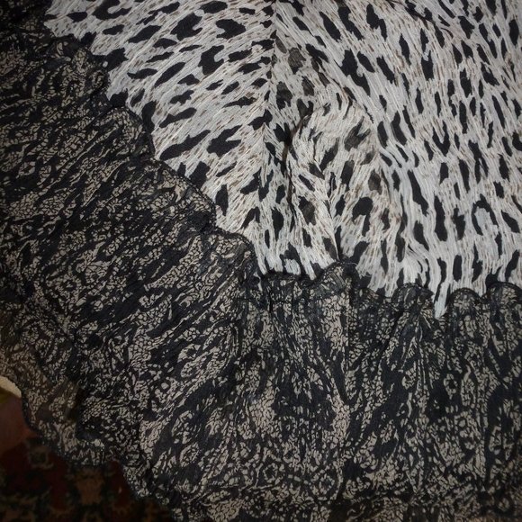 Sexy "Royal Love" Elastic waist 15" Cheetah Print Mini Skirt SzL - Picture 3 of 5